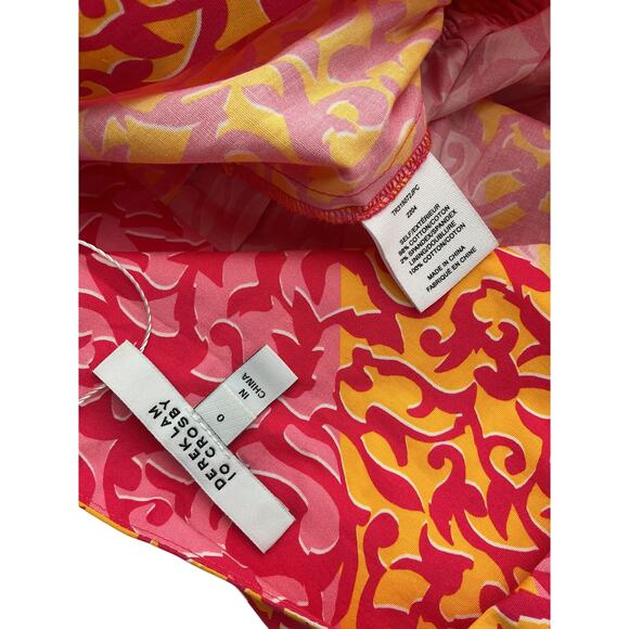 Derek Lam 10 Crosby 'Tora' Pink Cotton A-Line Dress Size 0 - Picture 4 of 4